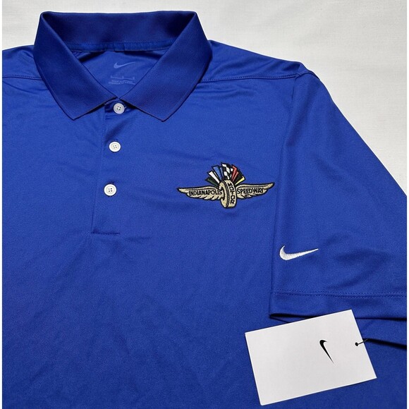 Indianapolis Motor Speedway Nike Polo L Indy 500 Racing Golf Shirt NWT *READ - Picture 1 of 10